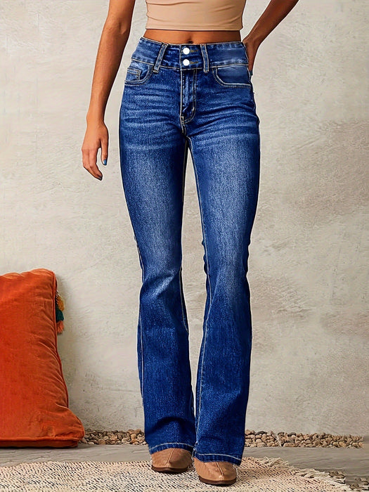 Women's High - Waisted Bootcut Jeans – Flattering Denim for Every Occasion - Monsta Online