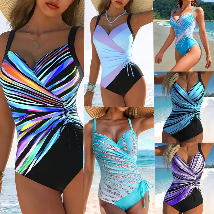 Women's Figure - Flattering Swimsuit – Adjustable Straps & Elastic Comfort Fit - Monsta Online