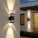 2 - Way Outdoor Wall Light – Modern Aluminum & Glass LED Fixture for Patio, Garden & Entryway - Monsta Online