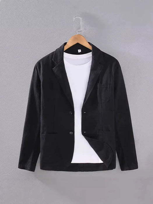 Men's Linen Blazer – Lightweight Unstructured Summer Jacket - Monsta Online