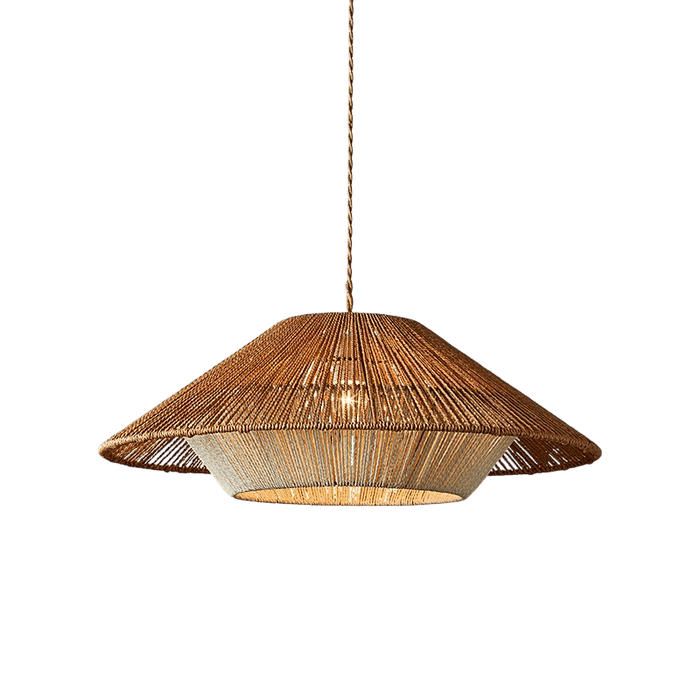 Bamboo Woven Pendant Light – Eco - Friendly Handwoven Hanging Lamp - Monsta Online