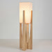 Japanese Wabi Sabi Floor Lamp – Fabric Shade & Wooden Base for Bedroom & Living Room - Monsta Online