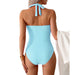 Women's Elegant Swimsuit – V - Neckline & Adjustable Straps for Beach & Pool - Monsta Online