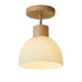 Aisle Ceiling Light – Modern Wood Iron Glass LED Fixture - Monsta Online