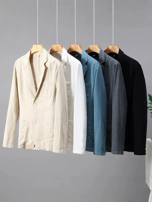 Men's Linen Blazer – Lightweight Unstructured Summer Jacket - Monsta Online