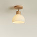 Aisle Ceiling Light – Modern Wood Iron Glass LED Fixture - Monsta Online
