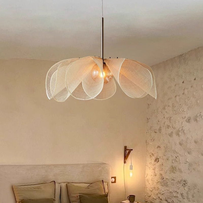 Vintage Fabric Pendant Light – Warm Cloth Shade Hanging Lamp - Monsta Online