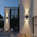 2 - Way Outdoor Wall Light – Modern Aluminum & Glass LED Fixture for Patio, Garden & Entryway - Monsta Online