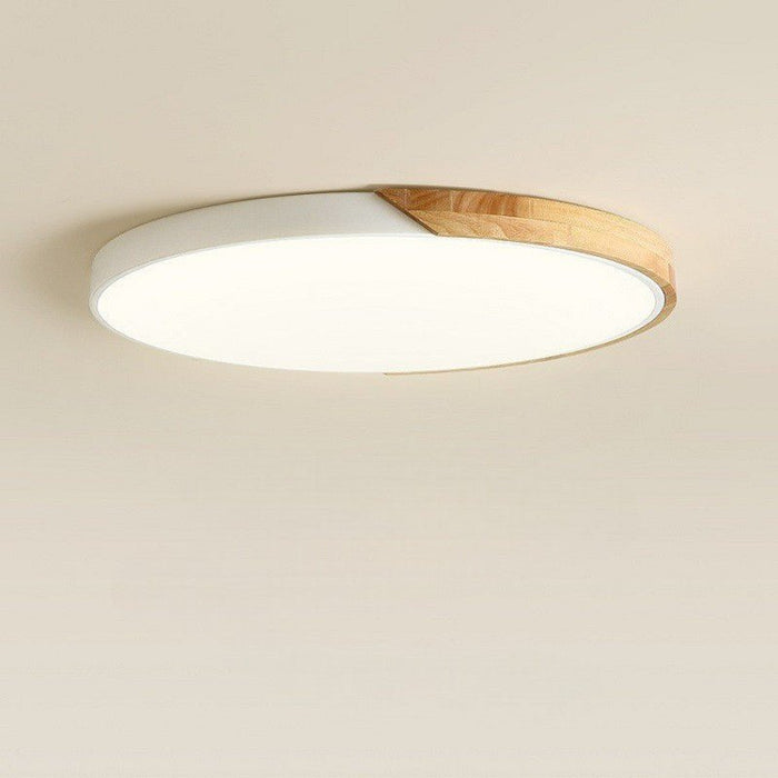 Nordic Wooden Ceiling Light – Wood, Iron & Acrylic LED Fixture for Bedroom, Living Room & Hallway - Monsta Online