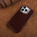 Genuine Leather iPhone Case – Oil Wax Finish, MagSafe Compatible, Full Protection - Monsta Online