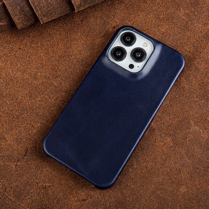 Genuine Leather iPhone Case – Oil Wax Finish, MagSafe Compatible, Full Protection - Monsta Online