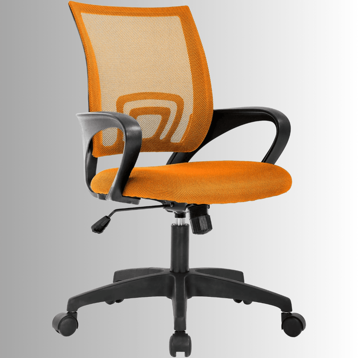 Ergonomic Mesh Office Chair with Lumbar Support – Adjustable Mid - Back Swivel Desk Chair with Wheels (7 Colors Available) - Monsta Online