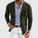Oxford Linen Blazer – Men's Lightweight Tailored Summer Blazer - Monsta Online