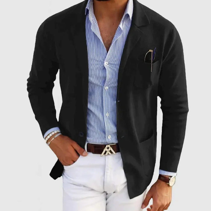 Oxford Linen Blazer – Men's Lightweight Tailored Summer Blazer - Monsta Online