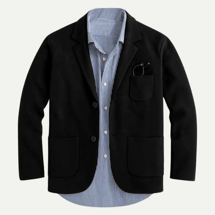 Oxford Linen Blazer – Men's Lightweight Tailored Summer Blazer - Monsta Online