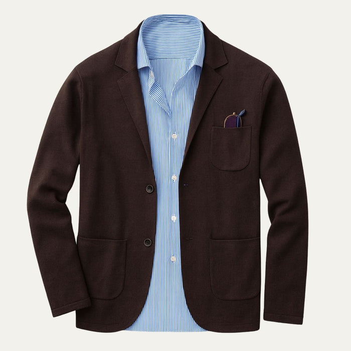 Oxford Linen Blazer – Men's Lightweight Tailored Summer Blazer - Monsta Online