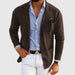 Oxford Linen Blazer – Men's Lightweight Tailored Summer Blazer - Monsta Online