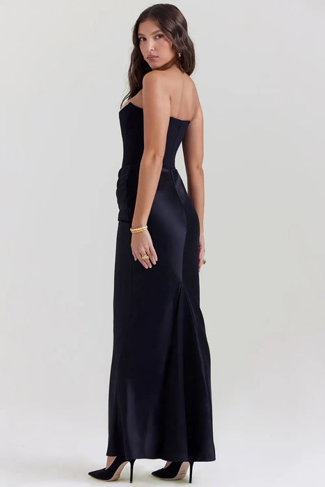 Persephone Corset Dress – Women's Strapless Structured Corset Gown - Monsta Online