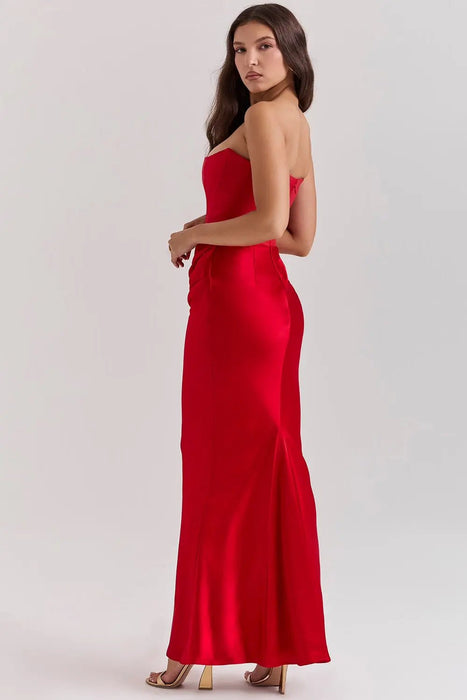 Persephone Corset Dress – Women's Strapless Structured Corset Gown - Monsta Online