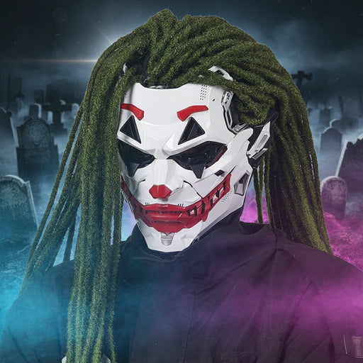 Halloween Cyberpunk Joker Mask Scary Cosplay Prop - Monsta Online