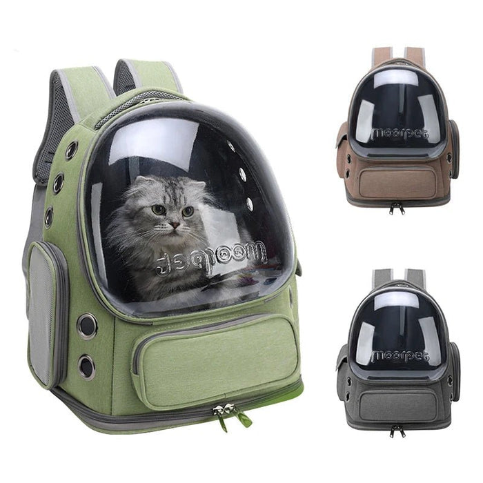 Breathable Transparent Cat Carrier Backpack for Safe and Comfortable Adventures - Monsta Online