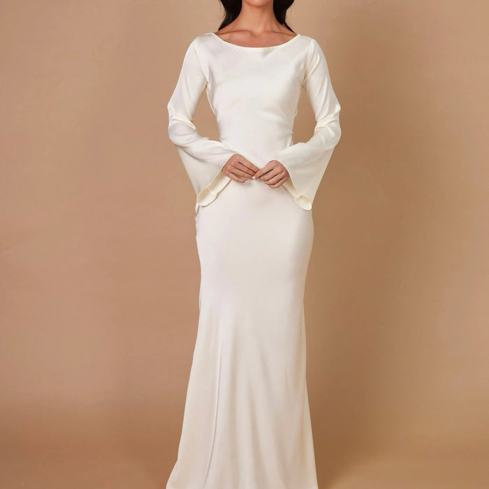 Pharia Long Sleeve Maxi Dress – Women's Elegant Flowing Maxi Dress - Monsta Online