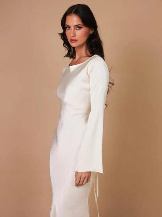 Pharia Long Sleeve Maxi Dress – Women's Elegant Flowing Maxi Dress - Monsta Online