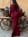 Pharia Long Sleeve Maxi Dress – Women's Elegant Flowing Maxi Dress - Monsta Online