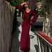 Pharia Long Sleeve Maxi Dress – Women's Elegant Flowing Maxi Dress - Monsta Online