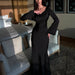 Pharia Long Sleeve Maxi Dress – Women's Elegant Flowing Maxi Dress - Monsta Online