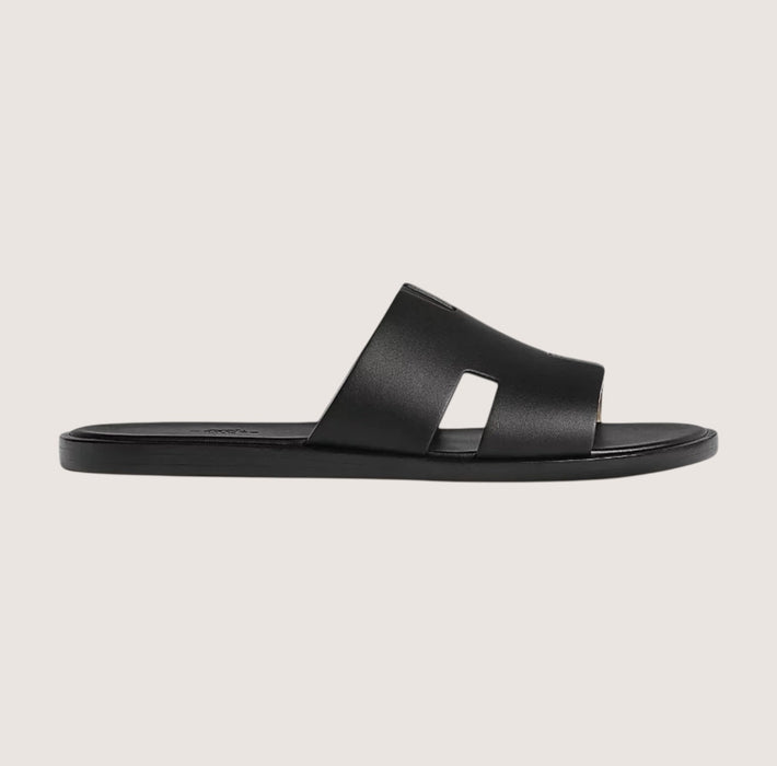William Leather Slide Sandals – Men's Classic Cushioned Open - Toe Leather Slides - Monsta Online