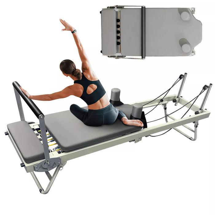 Professional Pilates Reformer Machine with Spring Resistance and Easy Storage - Monsta Online