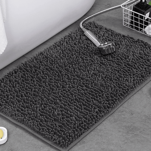 Plush Chenille Bath Mat – Non - Slip Absorbent Bathroom Rug for Shower & Tub - Monsta Online