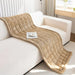 Plush Sofa Cover with Pleated Edges – Non - Slip, Machine Washable & Pet - Friendly Couch Slipcover - Monsta Online
