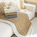 Plush Sofa Cover with Pleated Edges – Non - Slip, Machine Washable & Pet - Friendly Couch Slipcover - Monsta Online