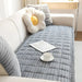 Plush Sofa Cover with Pleated Edges – Non - Slip, Machine Washable & Pet - Friendly Couch Slipcover - Monsta Online