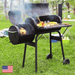 Authentic Barrel - Style Outdoor Charcoal Grill for Camping and Backyard Cookouts - Monsta Online