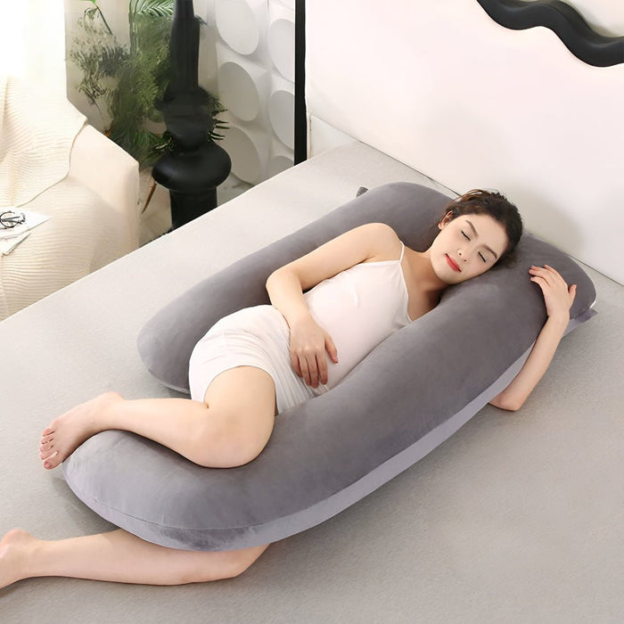 Luxury U - Shape Pregnancy Body Pillow – Full Body Support for Expecting Moms - Monsta Online