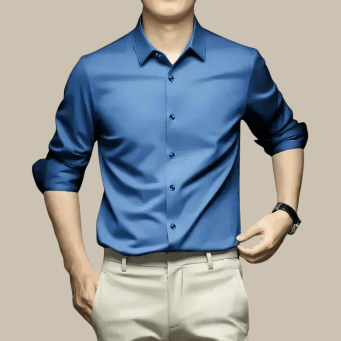 Men's Luxury Casual Silk Shirt – Breathable, Elegant & Versatile for Any Occasion - Monsta Online