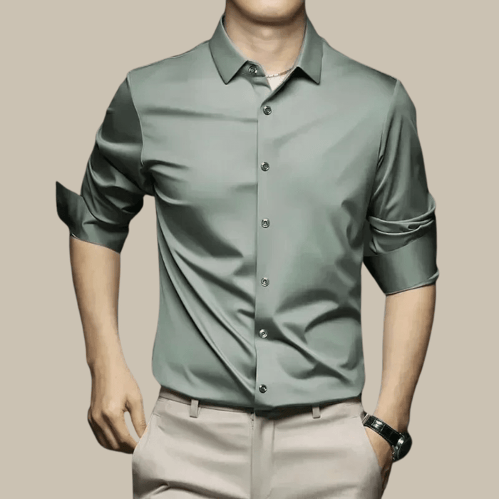 Men's Luxury Casual Silk Shirt – Breathable, Elegant & Versatile for Any Occasion - Monsta Online