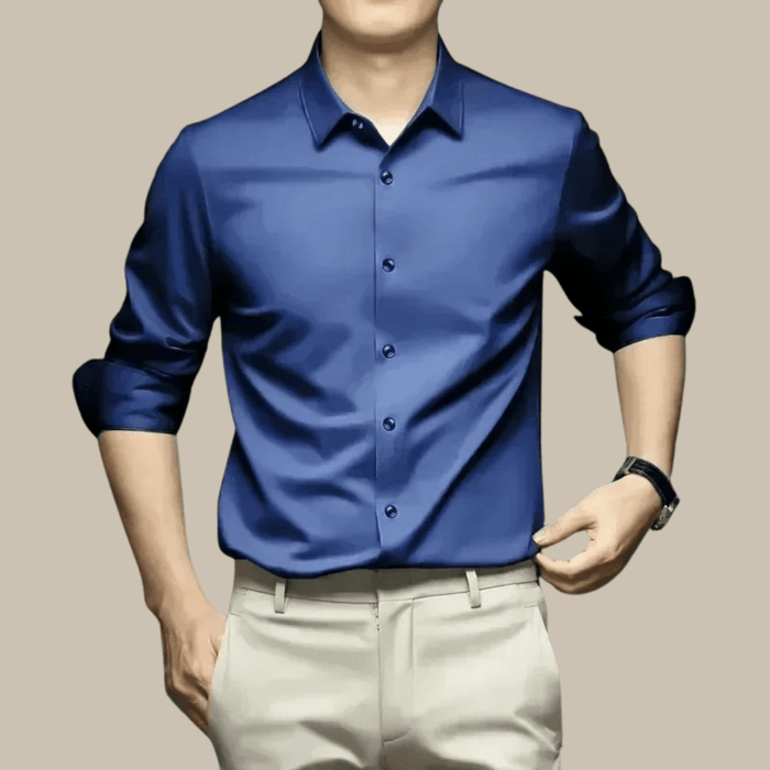 Men's Luxury Casual Silk Shirt – Breathable, Elegant & Versatile for Any Occasion - Monsta Online