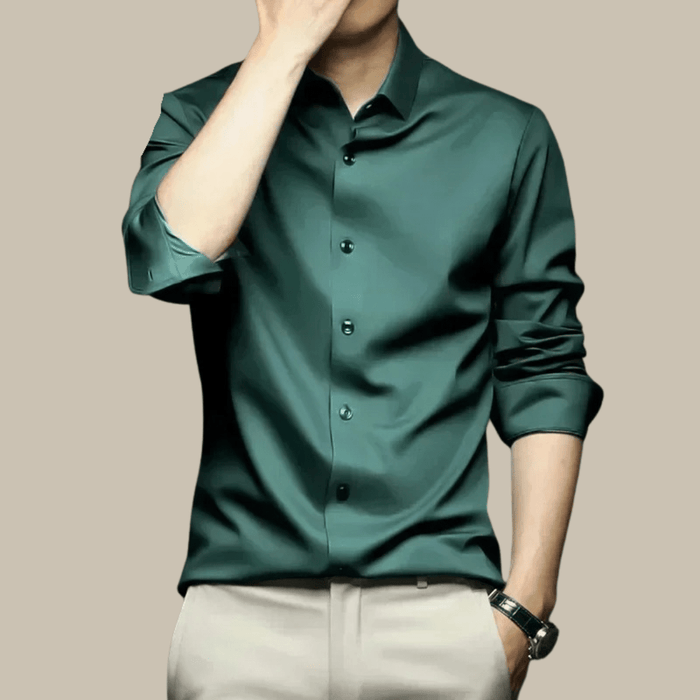 Men's Luxury Casual Silk Shirt – Breathable, Elegant & Versatile for Any Occasion - Monsta Online