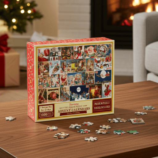 Christmas Countdown Puzzle Advent Calendar with 25 Daily Surprise Pieces - Monsta Online
