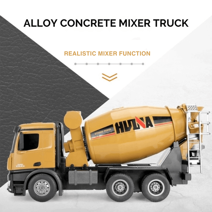 1:14 Scale Premium Alloy Remote Control Concrete Mixer Truck - Premium RC ConstructionToy for Kids - Monsta Online