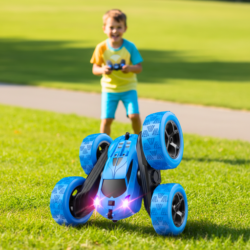 RC Stunt Car 2.4GHz Double - Sided 360° Flip | Modular Battery Off - Road Drift Car for Kids - Monsta Online