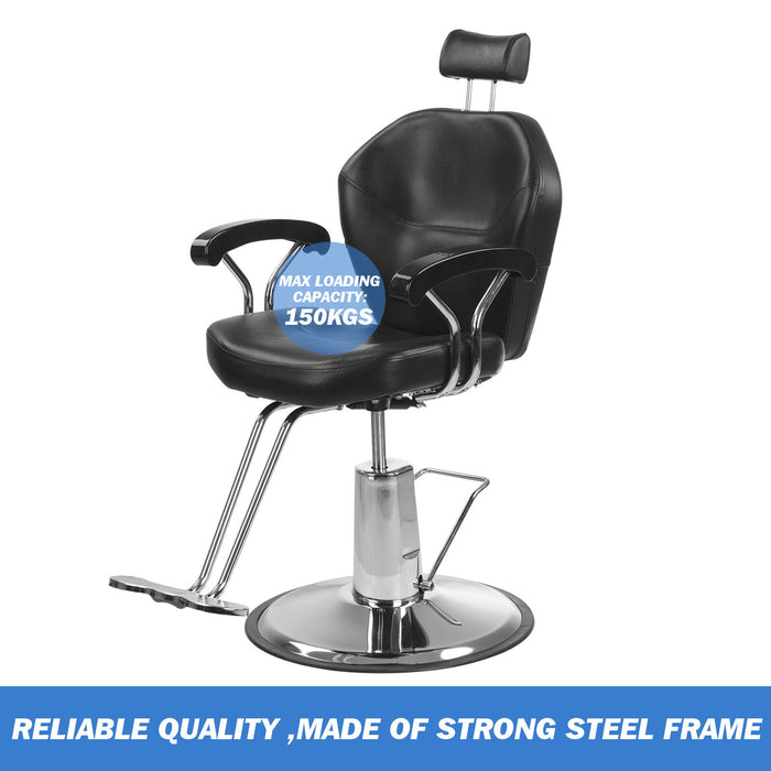 Professional 360° Reclining Barber Chair with Hydraulic Lift for Styling and Shampoo - Monsta Online
