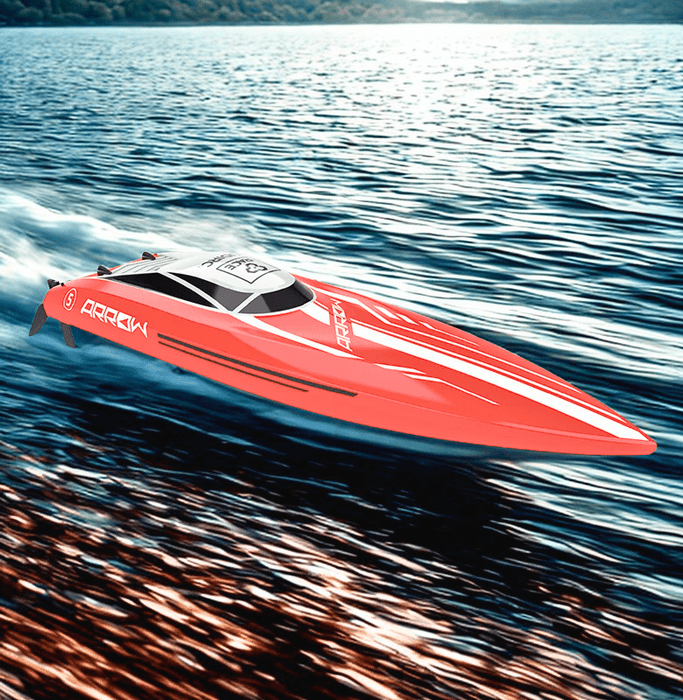 Red Arrow: 30 MPH Brushless High - Speed RC Racing Boat for Adults and Kids - Monsta Online