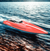 Red Arrow: 30 MPH Brushless High - Speed RC Racing Boat for Adults and Kids - Monsta Online