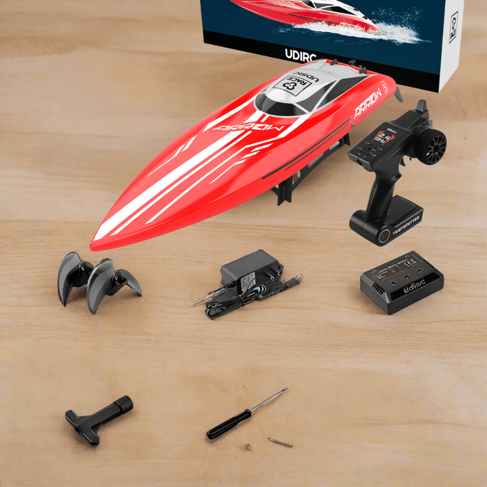 Red Arrow: 30 MPH Brushless High - Speed RC Racing Boat for Adults and Kids - Monsta Online