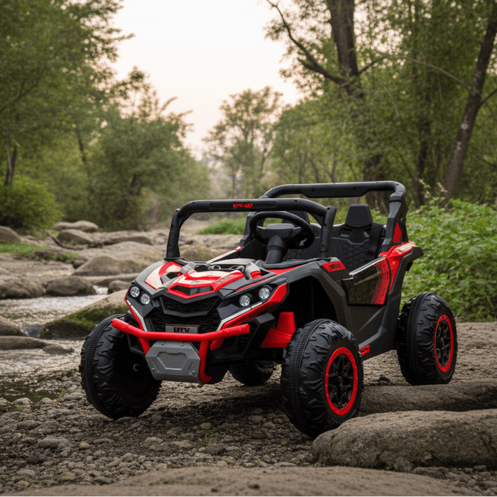 Two Seater 24V Kids Ride On UTV with Parental Remote and LED Lights - Monsta Online